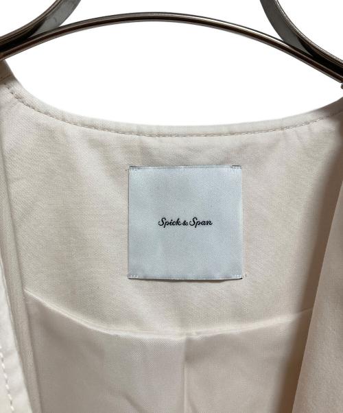 Spick and Span（スピック＆スパン）Spick and Span (スピック＆スパン) C/Cu ノーカラートレンチコート アイボリー サイズ:M（38）の古着・服飾アイテム