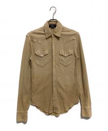 RRL（ダブルアールエル）の古着「ワッフルウエスタンシャツ」｜ベージュ