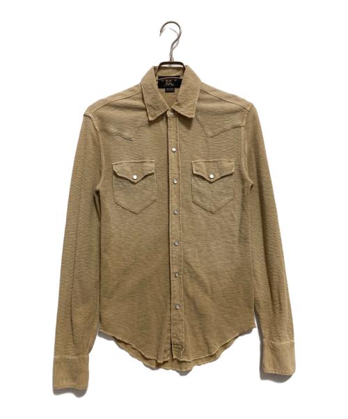 RRL（ダブルアールエル）RRL (ダブルアールエル) ワッフルウエスタンシャツ ベージュ サイズ:XSの古着・服飾アイテム
