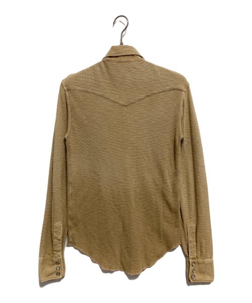 RRL（ダブルアールエル）RRL (ダブルアールエル) ワッフルウエスタンシャツ ベージュ サイズ:XSの古着・服飾アイテム