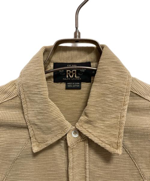 RRL（ダブルアールエル）RRL (ダブルアールエル) ワッフルウエスタンシャツ ベージュ サイズ:XSの古着・服飾アイテム