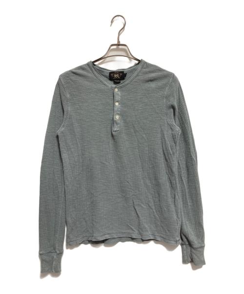 RRL（ダブルアールエル）RRL (ダブルアールエル) ヘンリーネックサーマルカットソー グレー サイズ:Sの古着・服飾アイテム