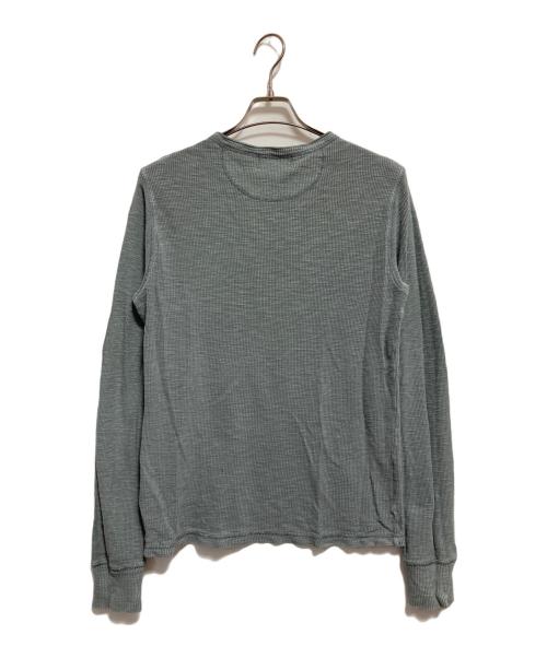RRL（ダブルアールエル）RRL (ダブルアールエル) ヘンリーネックサーマルカットソー グレー サイズ:Sの古着・服飾アイテム