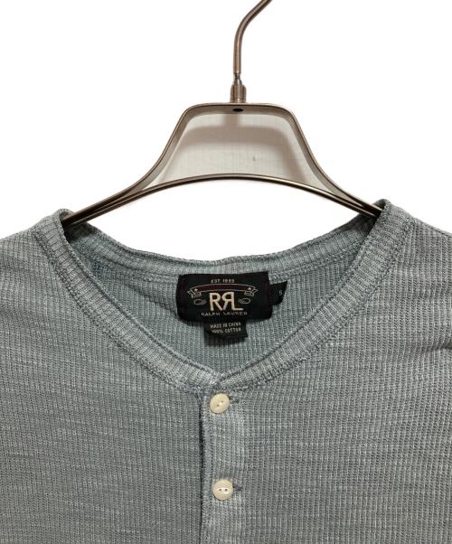 RRL（ダブルアールエル）RRL (ダブルアールエル) ヘンリーネックサーマルカットソー グレー サイズ:Sの古着・服飾アイテム