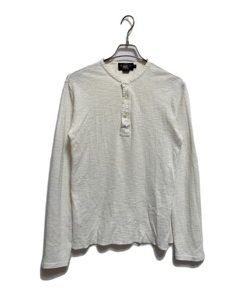 RRL（ダブルアールエル）RRL (ダブルアールエル) ヘンリーネックサーマルカットソー アイボリー サイズ:Mの古着・服飾アイテム