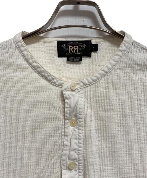 RRL（ダブルアールエル）RRL (ダブルアールエル) ヘンリーネックサーマルカットソー アイボリー サイズ:Mの古着・服飾アイテム