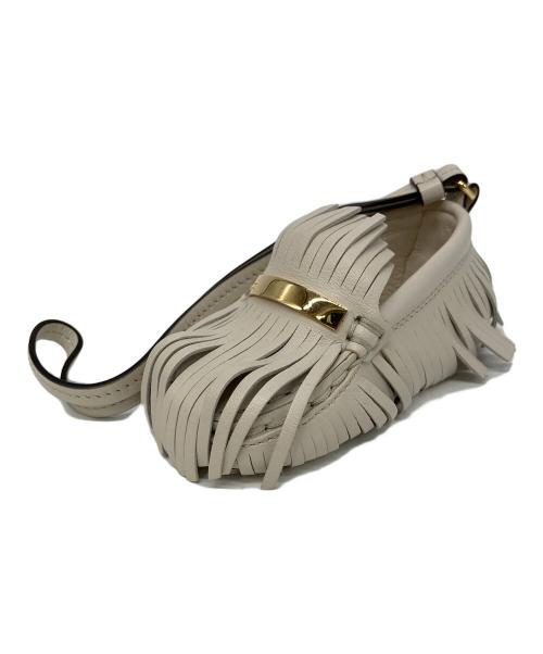 TOD'S（トッズ）TOD'S (トッズ) ゴンミーニ レザー チャーム ベージュの古着・服飾アイテム