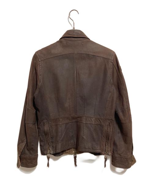 AVIREX（アヴィレックス）AVIREX (アヴィレックス) ポリスマンレザージャケット ブラウン サイズ:Mの古着・服飾アイテム