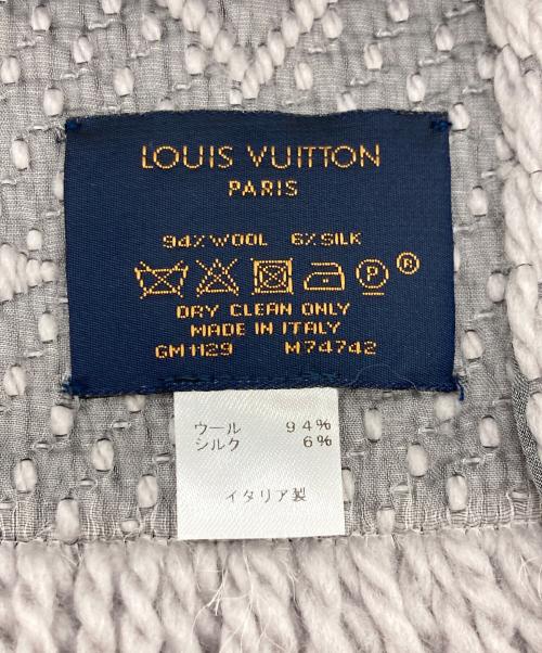 LOUIS VUITTON（ルイ ヴィトン）LOUIS VUITTON (ルイ ヴィトン) エシャルプ・ロゴマニア グレーの古着・服飾アイテム