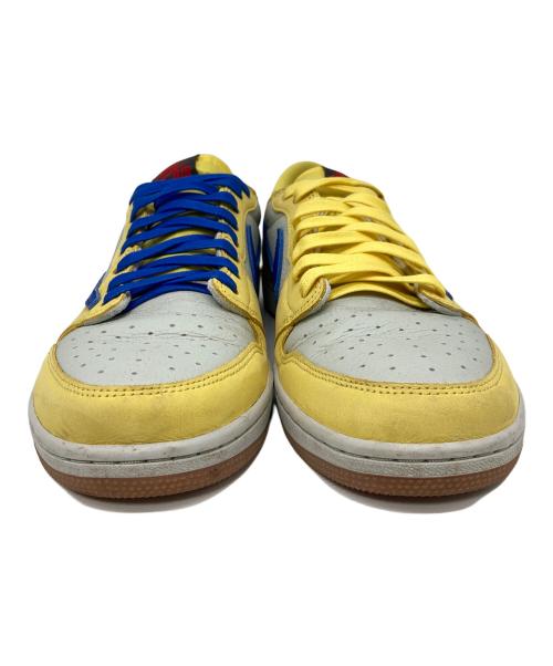 NIKE（ナイキ）NIKE (ナイキ) Travis Scott (トラヴィススコット) Women's Air Jordan 1 Retro Low OG イエロー×グレー サイズ:31cmの古着・服飾アイテム