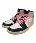NIKEナイキ）の古着「AIR JORDAN 1 MID」｜ピンク×ブラック