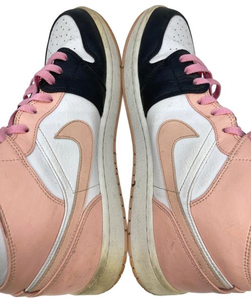 NIKE（ナイキ）NIKE (ナイキ) AIR JORDAN 1 MID ピンク×ブラック サイズ:11.5の古着・服飾アイテム
