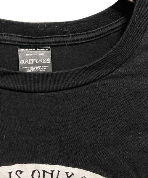 NUMBER (N)INE（ナンバーナイン）NUMBER (N)INE (ナンバーナイン) NINE NOT TODAY TEE ブラック サイズ:3の古着・服飾アイテム
