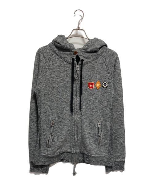 Vivienne Westwood（ヴィヴィアンウエストウッド）Vivienne Westwood (ヴィヴィアンウエストウッド) ジップパーカー グレー サイズ:Sの古着・服飾アイテム