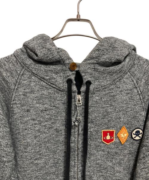 Vivienne Westwood（ヴィヴィアンウエストウッド）Vivienne Westwood (ヴィヴィアンウエストウッド) ジップパーカー グレー サイズ:Sの古着・服飾アイテム