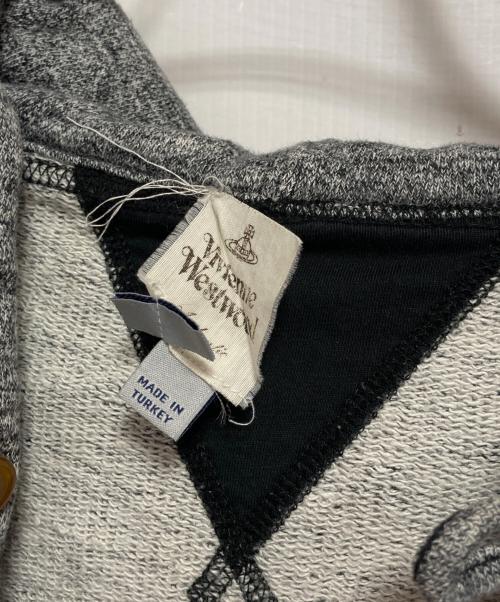 Vivienne Westwood（ヴィヴィアンウエストウッド）Vivienne Westwood (ヴィヴィアンウエストウッド) ジップパーカー グレー サイズ:Sの古着・服飾アイテム