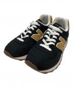 NEW BALANCEニューバランス）の古着「ローカットスニーカー」｜ブラック×ベージュ