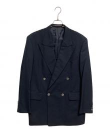 TRUSSARDI（トラサルディ）の古着「銀釦ブレザー」｜ブラック
