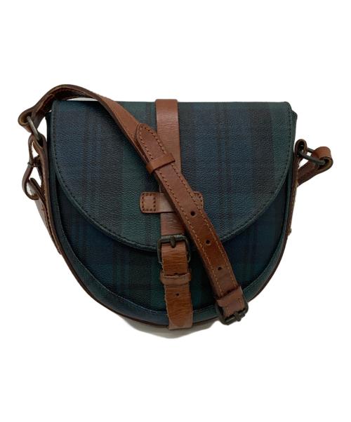 POLO RALPH LAUREN（ポロ・ラルフローレン）POLO RALPH LAUREN (ポロ・ラルフローレン) ブラックウォッチ ショルダーバッグ グリーンの古着・服飾アイテム