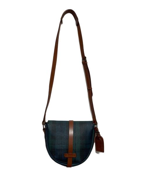 POLO RALPH LAUREN（ポロ・ラルフローレン）POLO RALPH LAUREN (ポロ・ラルフローレン) ブラックウォッチ ショルダーバッグ グリーンの古着・服飾アイテム