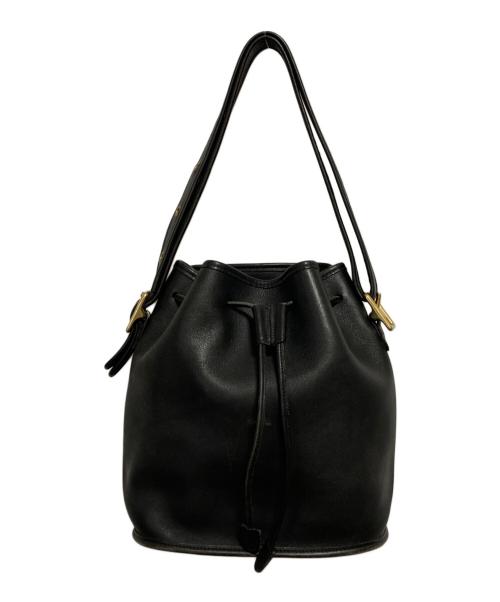 COACH（コーチ）COACH (コーチ) 巾着ショルダーバッグ ブラックの古着・服飾アイテム