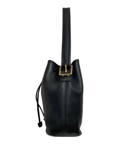 COACH（コーチ）COACH (コーチ) 巾着ショルダーバッグ ブラックの古着・服飾アイテム