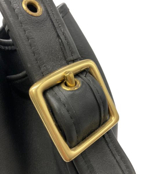 COACH（コーチ）COACH (コーチ) 巾着ショルダーバッグ ブラックの古着・服飾アイテム