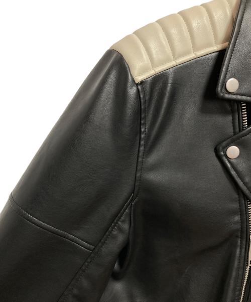 ZARA（ザラ）ZARA (ザラ) ダブルライダースジャケット ブラック サイズ:XLの古着・服飾アイテム