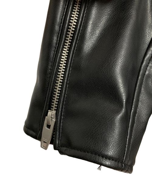 ZARA（ザラ）ZARA (ザラ) ダブルライダースジャケット ブラック サイズ:XLの古着・服飾アイテム