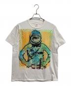 One of them×donrockワン オブ ゼム）の古着「シルクスクリーンプリントTシャツ」｜ホワイト