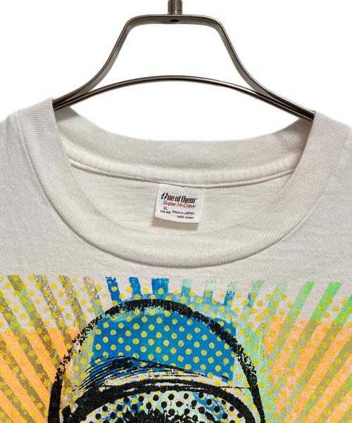 One of them（ワン オブ ゼム）One of them (ワン オブ ゼム) donrock シルクスクリーンプリントTシャツ ホワイト サイズ:XLの古着・服飾アイテム