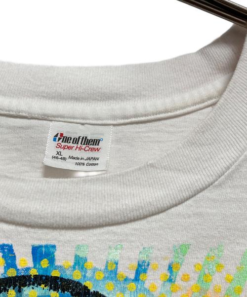One of them（ワン オブ ゼム）One of them (ワン オブ ゼム) donrock シルクスクリーンプリントTシャツ ホワイト サイズ:XLの古着・服飾アイテム