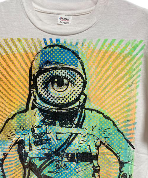 One of them（ワン オブ ゼム）One of them (ワン オブ ゼム) donrock シルクスクリーンプリントTシャツ ホワイト サイズ:XLの古着・服飾アイテム