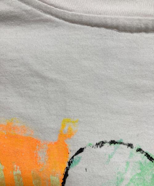 One of them（ワン オブ ゼム）One of them (ワン オブ ゼム) donrock シルクスクリーンプリントTシャツ ホワイト サイズ:XLの古着・服飾アイテム