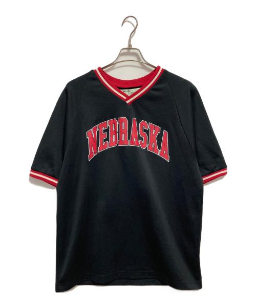 OFFWHITE（オフホワイト）OFFWHITE (オフホワイト) 19AW Black Nebraska Baseball T-Shirt ブラック サイズ:Mの古着・服飾アイテム