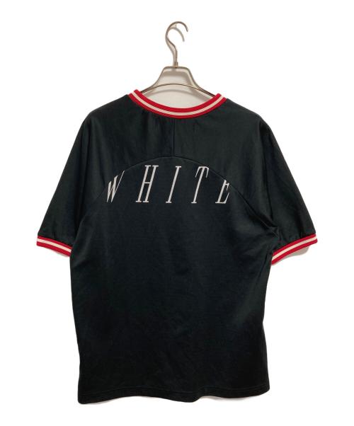 OFFWHITE（オフホワイト）OFFWHITE (オフホワイト) 19AW Black Nebraska Baseball T-Shirt ブラック サイズ:Mの古着・服飾アイテム