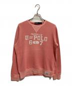 POLO RALPH LAURENポロ・ラルフローレン）の古着「vネックスウェット」｜ピンク