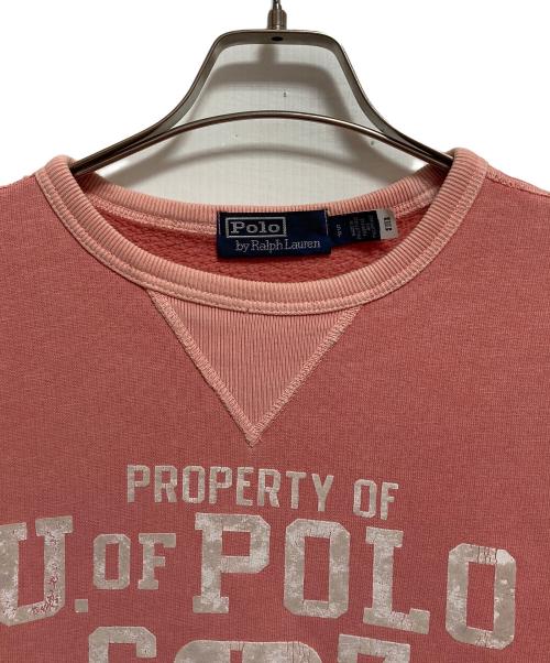 POLO RALPH LAUREN（ポロ・ラルフローレン）POLO RALPH LAUREN (ポロ・ラルフローレン) vネックスウェット ピンク サイズ:Sの古着・服飾アイテム