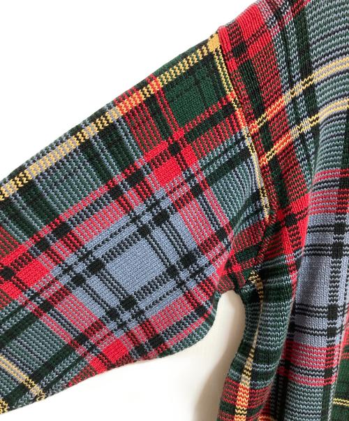 POLO SPORT（ポロスポーツ）POLO SPORT (ポロスポーツ) タータンチェックコットンニット マルチカラー サイズ:Lの古着・服飾アイテム