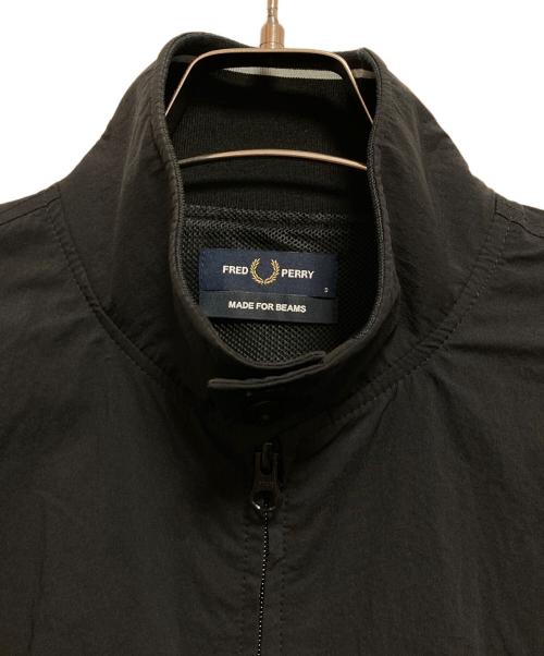 FRED PERRY（フレッドペリー）FRED PERRY (フレッドペリー) BEAMS (ビームス) ナイロンハリントンジャケット ブラック サイズ:Sの古着・服飾アイテム