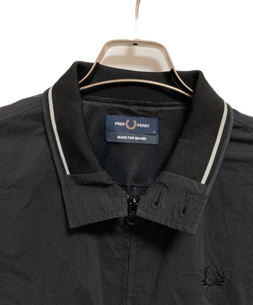 FRED PERRY（フレッドペリー）FRED PERRY (フレッドペリー) BEAMS (ビームス) ナイロンハリントンジャケット ブラック サイズ:Sの古着・服飾アイテム