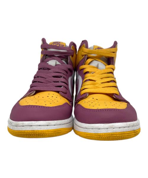 NIKE（ナイキ）NIKE (ナイキ) Air Jordan 1 High OG イエロー×パープル サイズ:9.5の古着・服飾アイテム