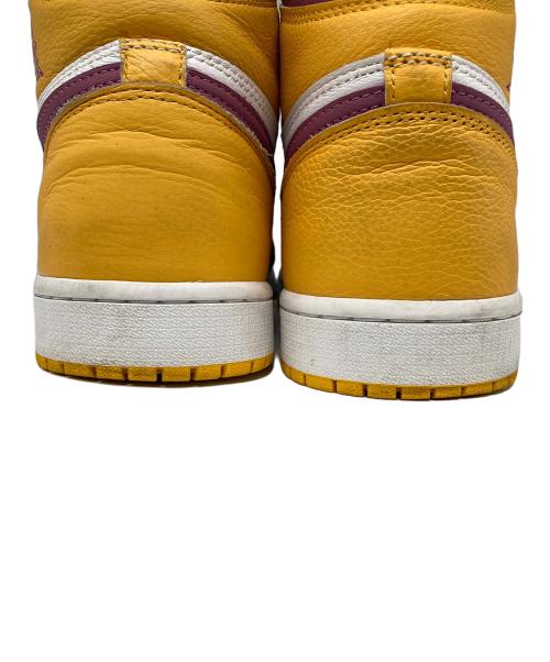 NIKE（ナイキ）NIKE (ナイキ) Air Jordan 1 High OG イエロー×パープル サイズ:9.5の古着・服飾アイテム