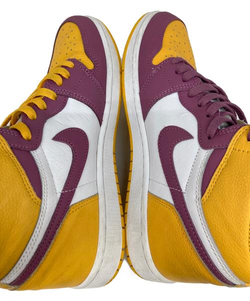 NIKE（ナイキ）NIKE (ナイキ) Air Jordan 1 High OG イエロー×パープル サイズ:9.5の古着・服飾アイテム