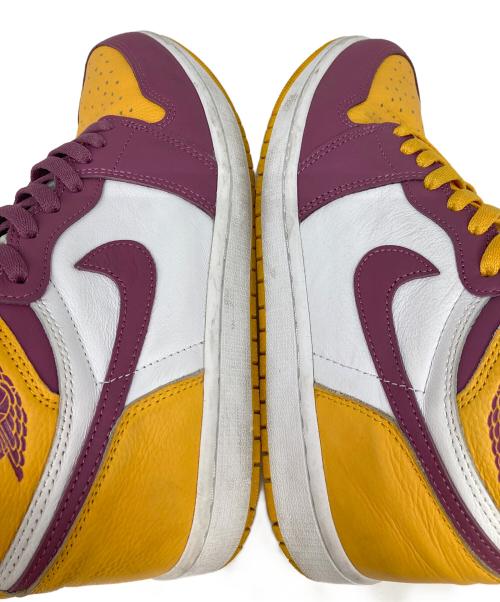 NIKE（ナイキ）NIKE (ナイキ) Air Jordan 1 High OG イエロー×パープル サイズ:9.5の古着・服飾アイテム
