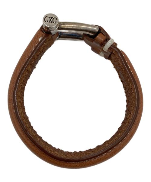 CXC（シーエックスシー）CXC (シーエックスシー) レザーバングル ブラウンの古着・服飾アイテム