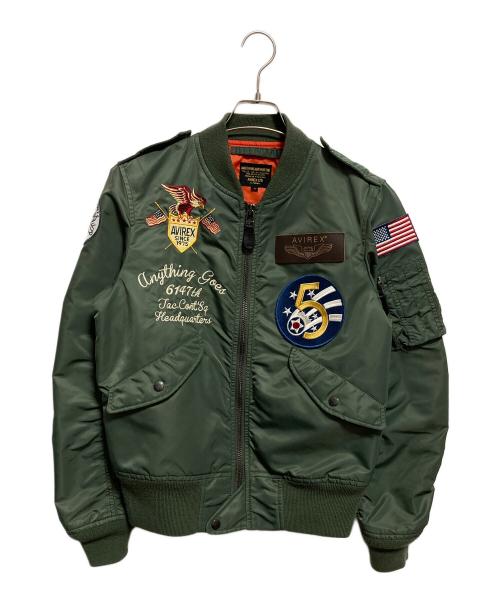 AVIREX（アヴィレックス）AVIREX (アヴィレックス) L-2 5th AIR FORCE フライトジャケット カーキ サイズ:Mの古着・服飾アイテム