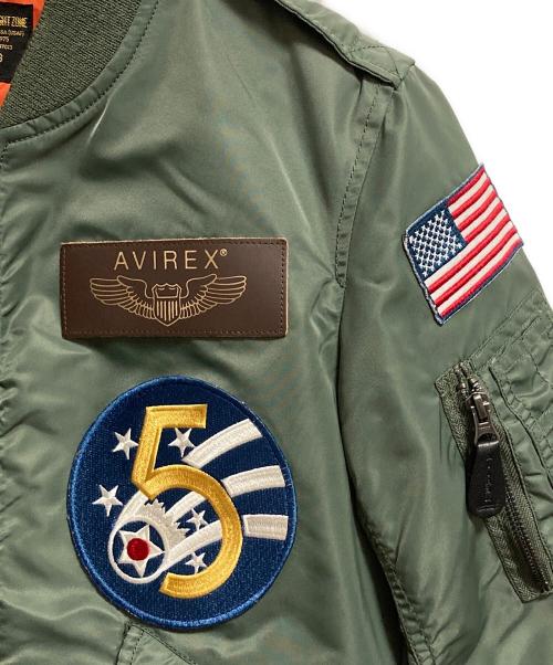 AVIREX（アヴィレックス）AVIREX (アヴィレックス) L-2 5th AIR FORCE フライトジャケット カーキ サイズ:Mの古着・服飾アイテム
