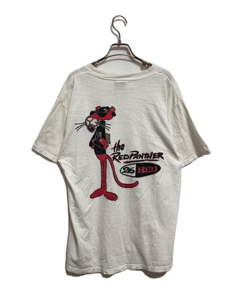 26RED（26レッド）26RED (26レッド) 90’ｓレッドパンサープリントTシャツ ホワイト サイズ:Lの古着・服飾アイテム