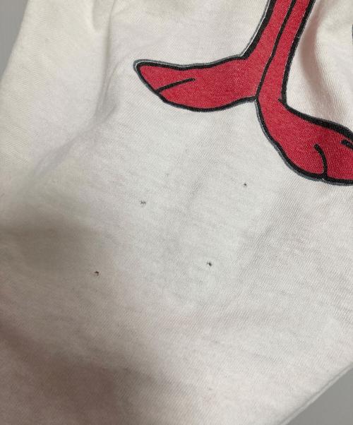 26RED（26レッド）26RED (26レッド) 90’ｓレッドパンサープリントTシャツ ホワイト サイズ:Lの古着・服飾アイテム